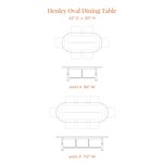 Henley Oval Dining Table (6 Seater)